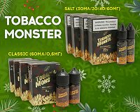 Долгожданная линейка для ценителей Jam Monster: солевая и классическая жидкость Tobacco Monster в Папироска РФ !